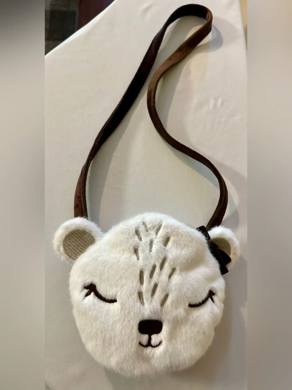 Sweet Plush Sleepy Animal Crossbody Purse